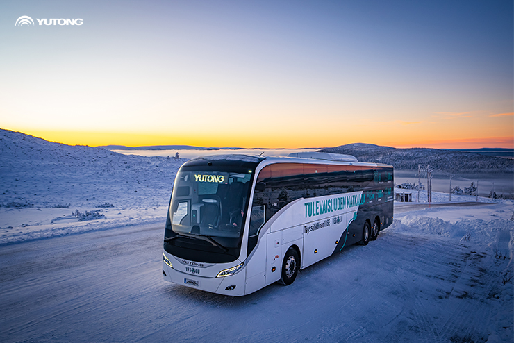 Lo Yutong Bus T15E dimostra un’eccezionale autonomia e prestazioni delle batterie nella sfida in Finlandia