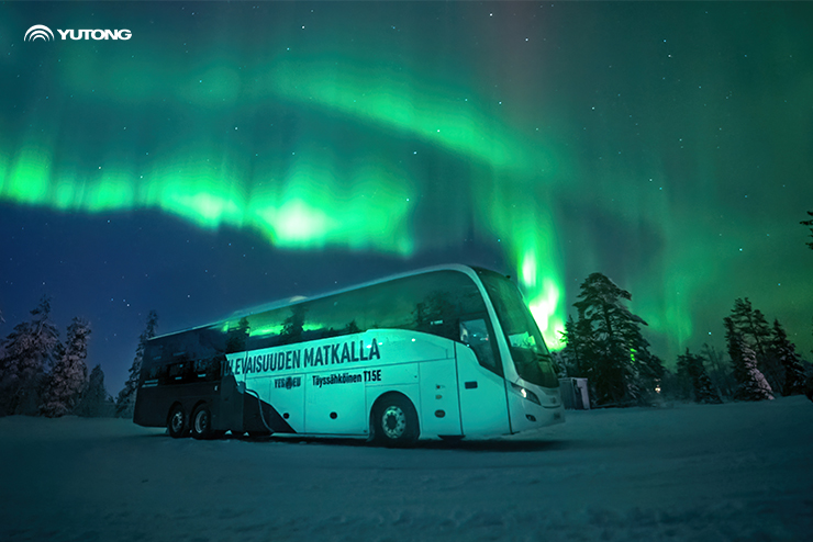 Lo Yutong Bus T15E dimostra un’eccezionale autonomia e prestazioni delle batterie nella sfida in Finlandia