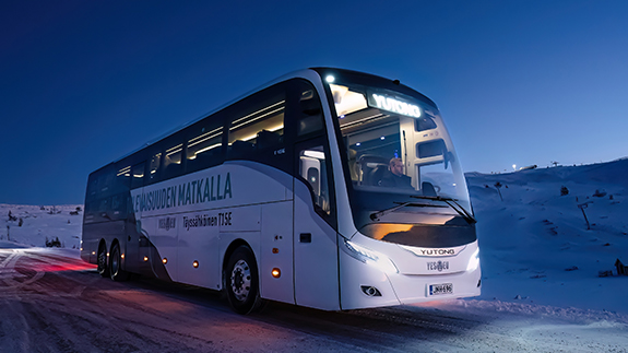 Lo Yutong Bus T15E dimostra un’eccezionale autonomia e prestazioni delle batterie nella sfida in Finlandia